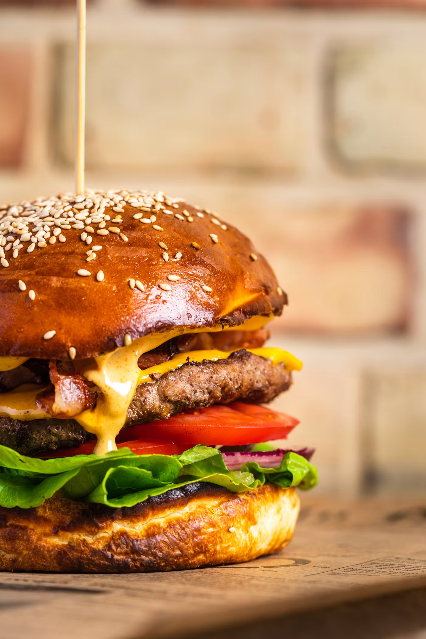Sappige burger van Broodje Gebrook